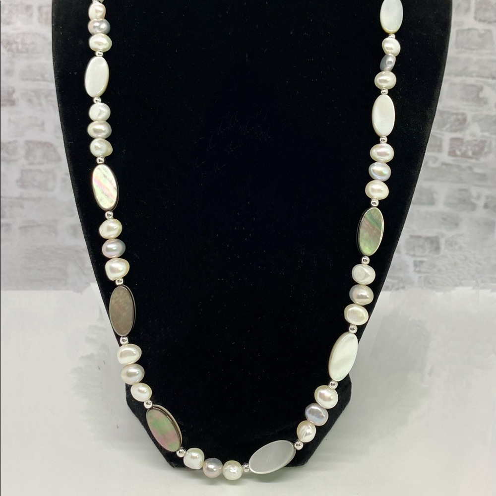 24”L Honora Baroque Freshwater Pearl Necklace - Picture 2 of 6
